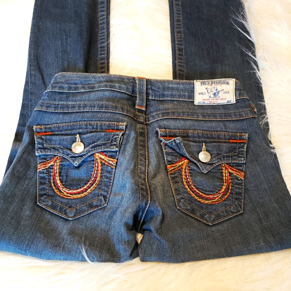 True Religion Low Rise Straight leg jeans